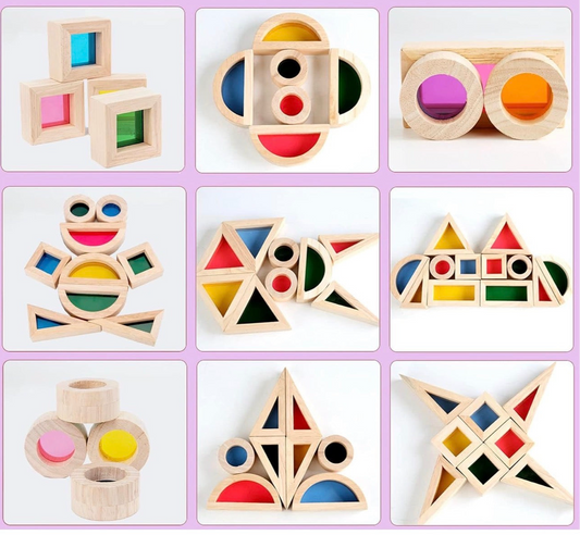 Bloques de Construcción- colores del Arcoíris