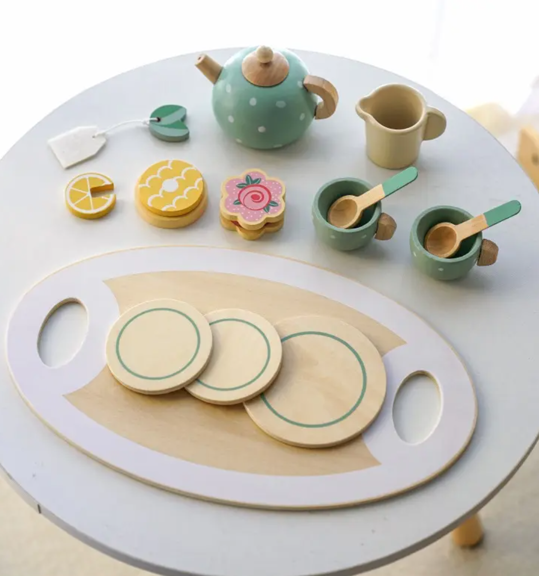 Juego de Té turquesa