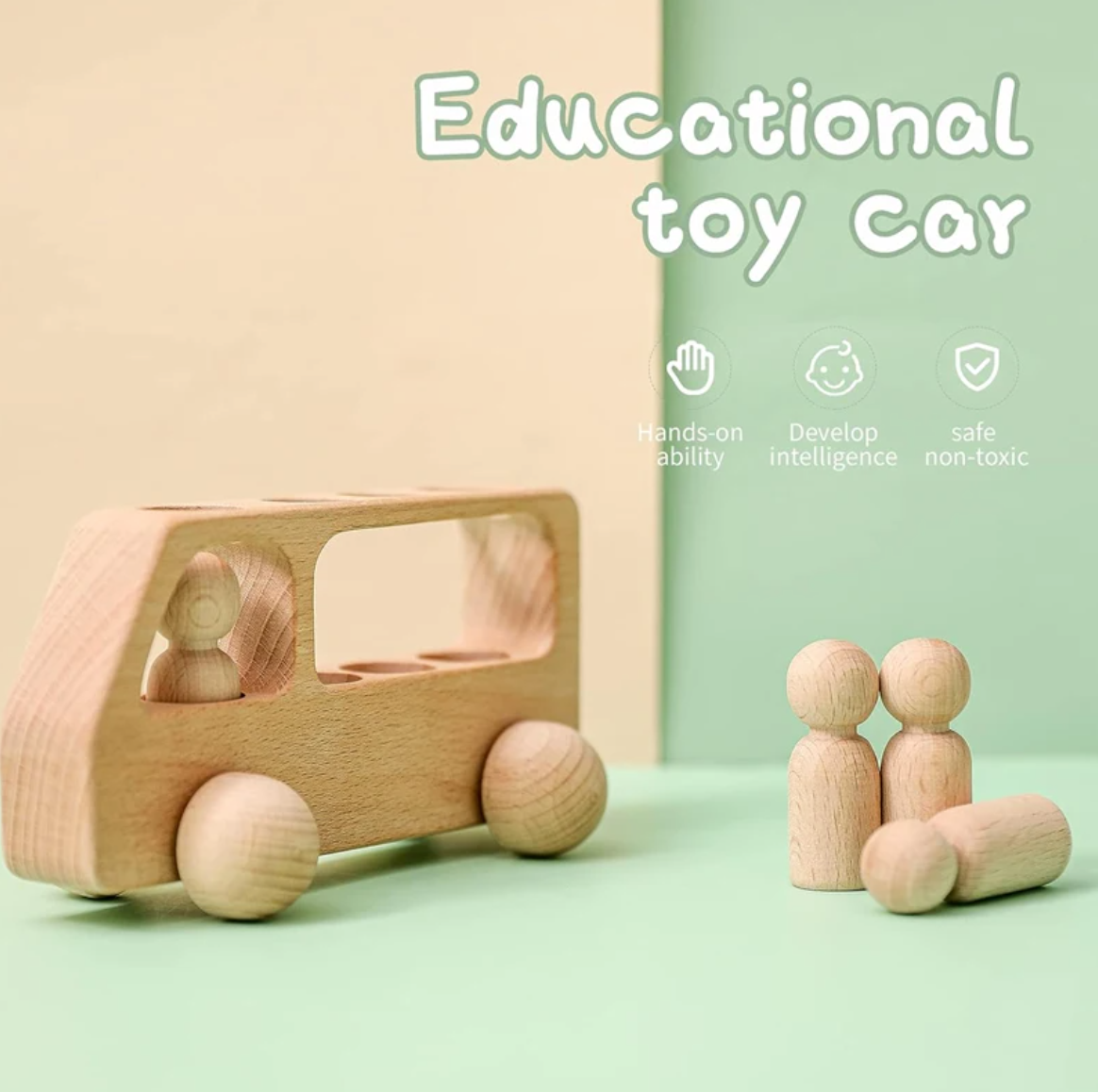 Autobús Montessori con Pegdolls