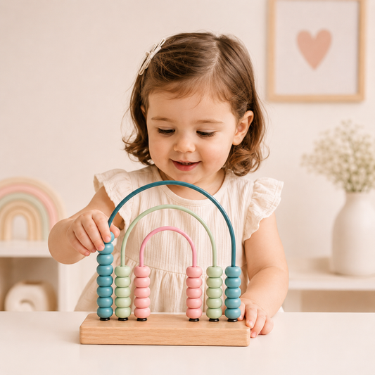 Ábaco de madera Montessori