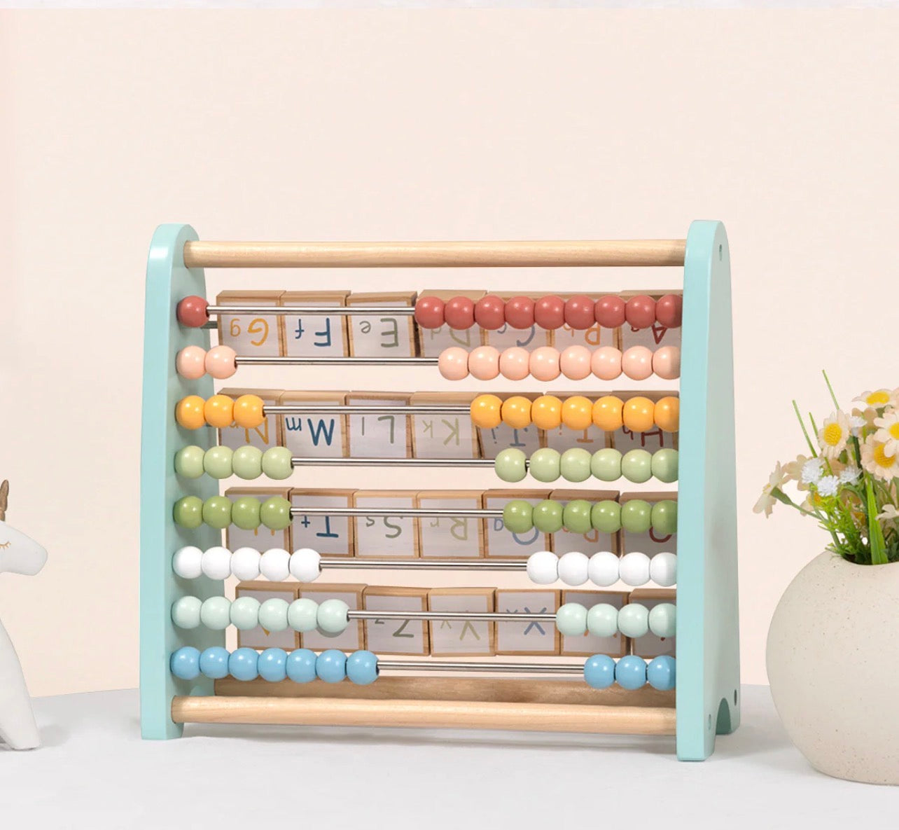 Ábaco de doble cara Montessori 2 en 1 | Minino Panamá