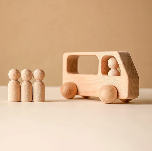 Autobús Montessori con Pegdolls