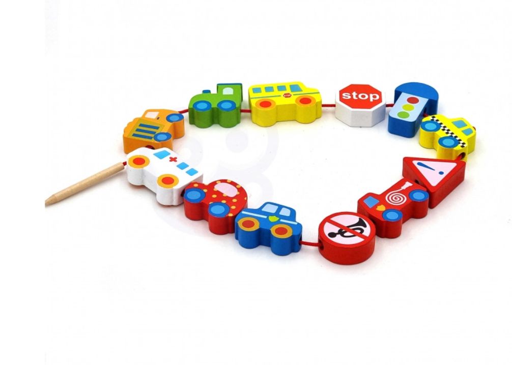 Juego de Ensartar Autos