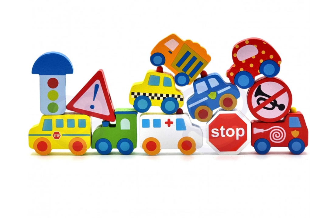 Juego de Ensartar Autos