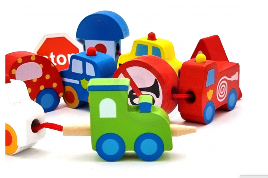 Juego de Ensartar Autos