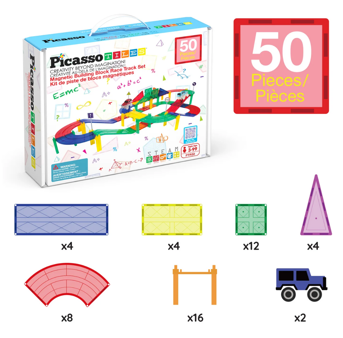 Pista de Carros 50 Piezas - PICASSO