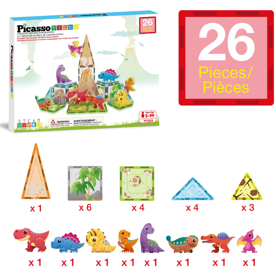 Set de Dinosaurios PICASSO