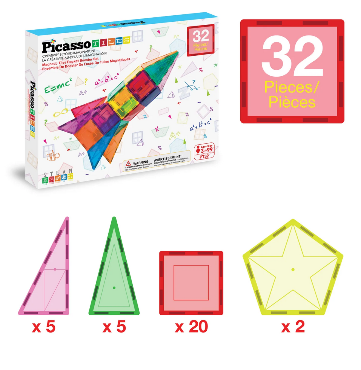 Set de cohete de 32 piezas PICASSO
