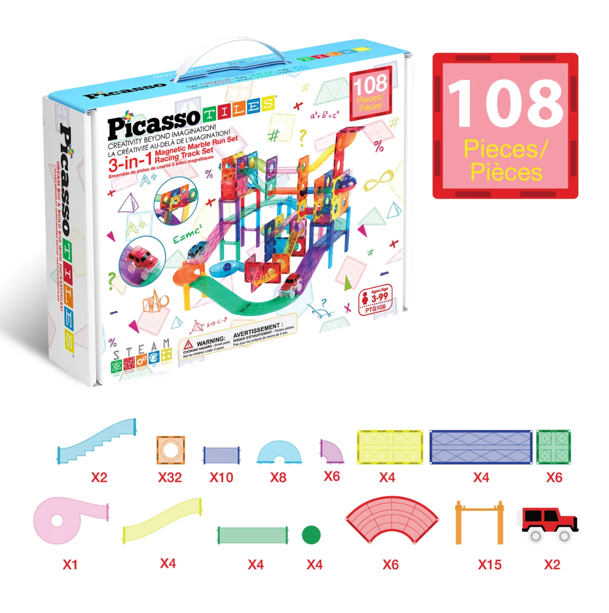 Pista de carros + Pista de Canicas PICASSO