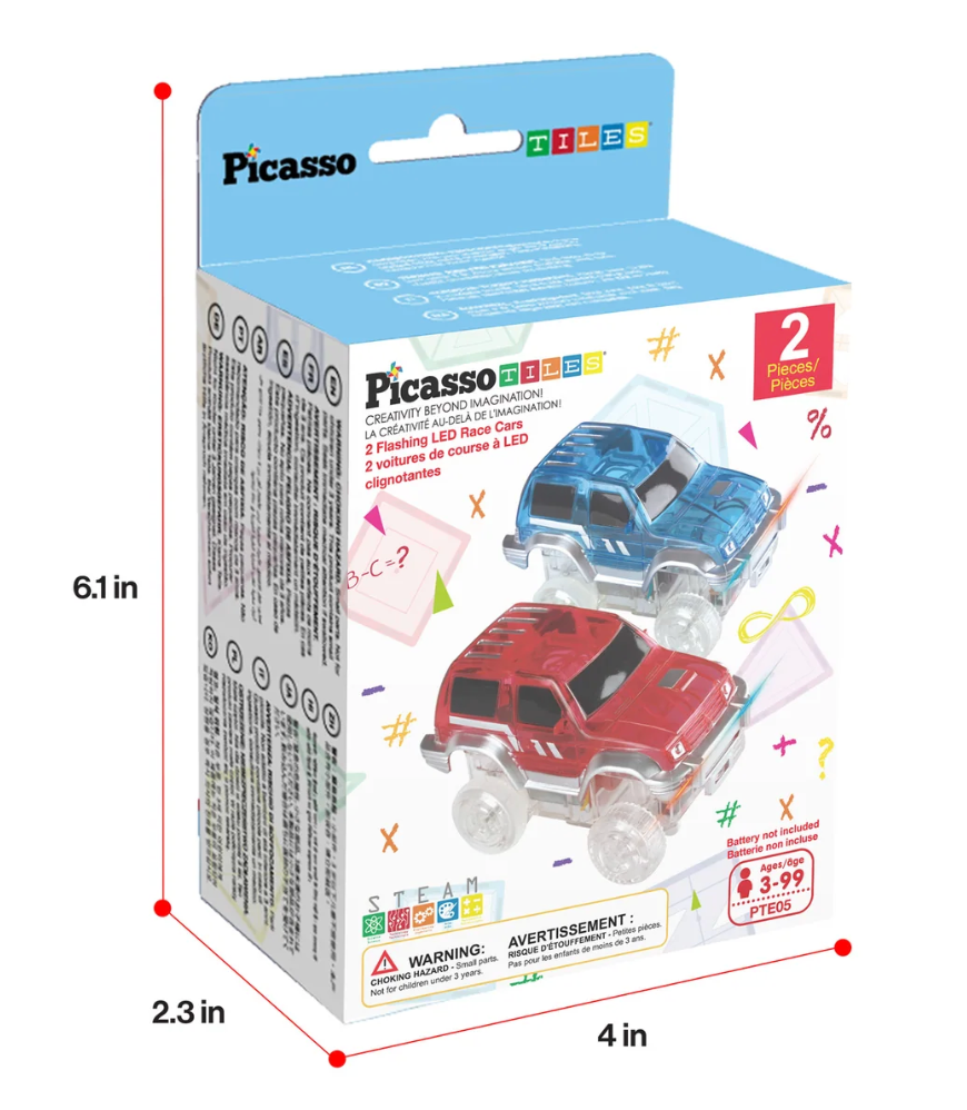 Set de 2 carros para pista de carrera