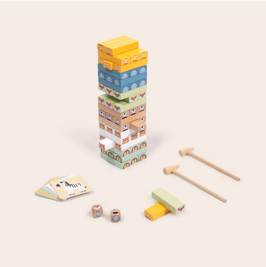 Jenga de madera para niños y niñas