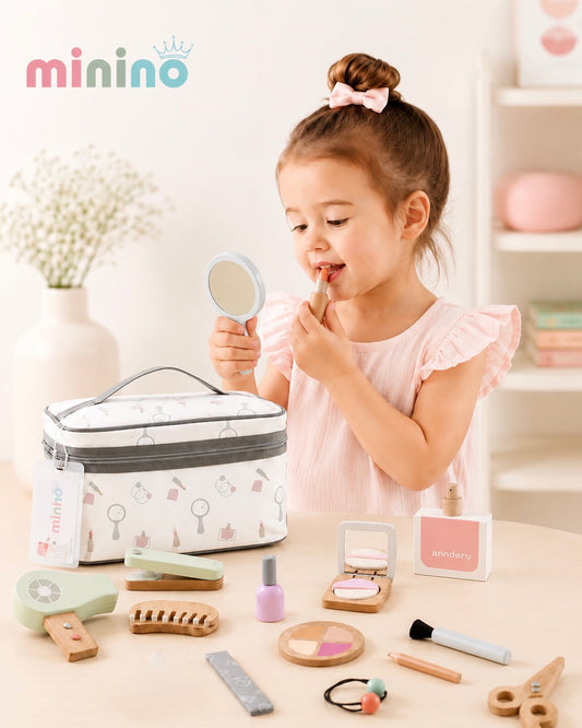 Set de Maquillaje de Madera para juego de imitación