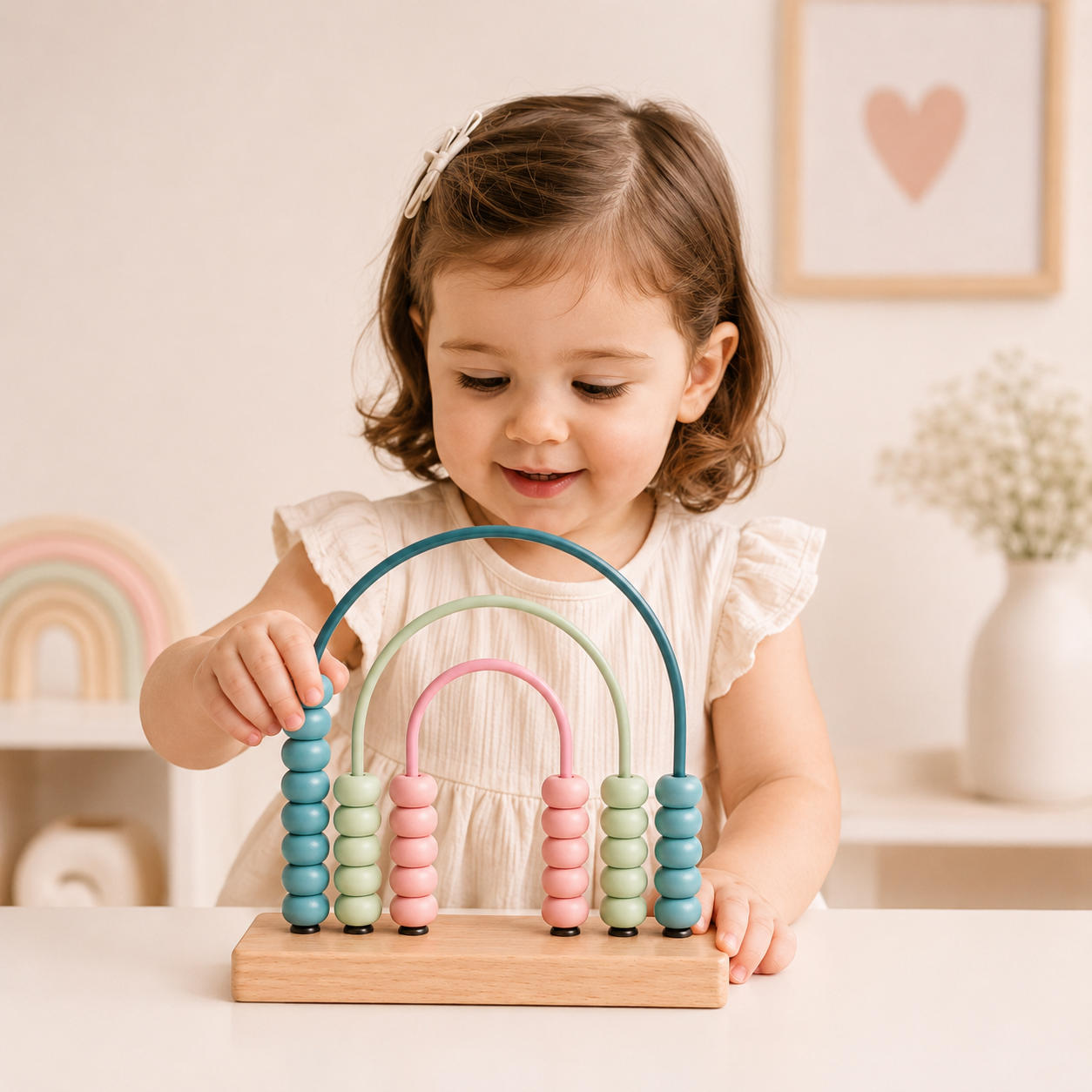 Ábaco de madera Montessori