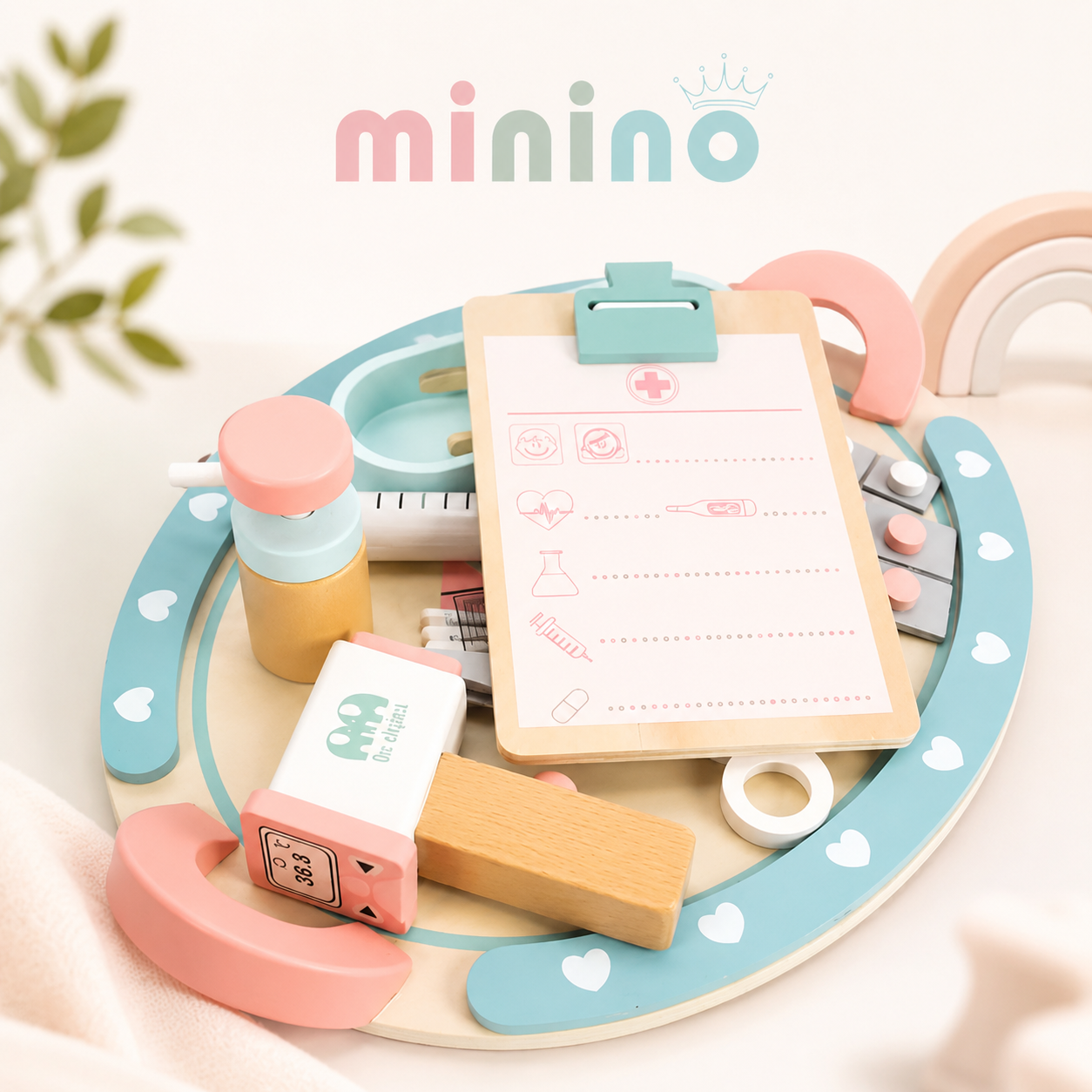 Set de Enfermera Infantil de Madera para Juego de Profesiones