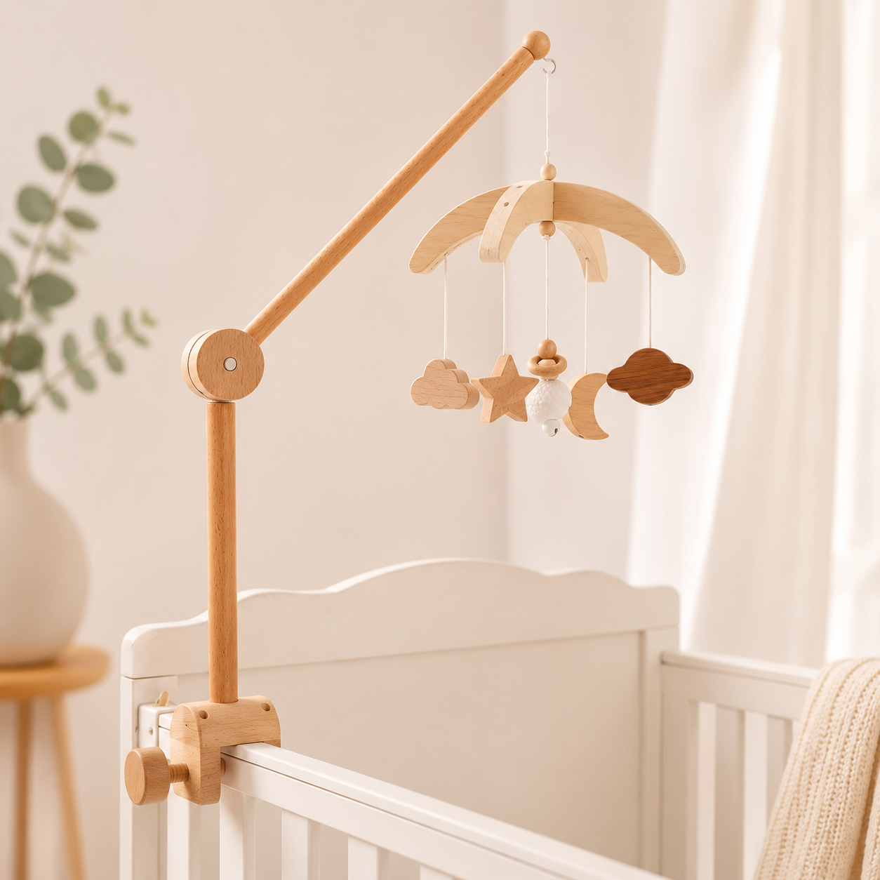 Móvil para Cuna de Bebé con Estilo Montessori