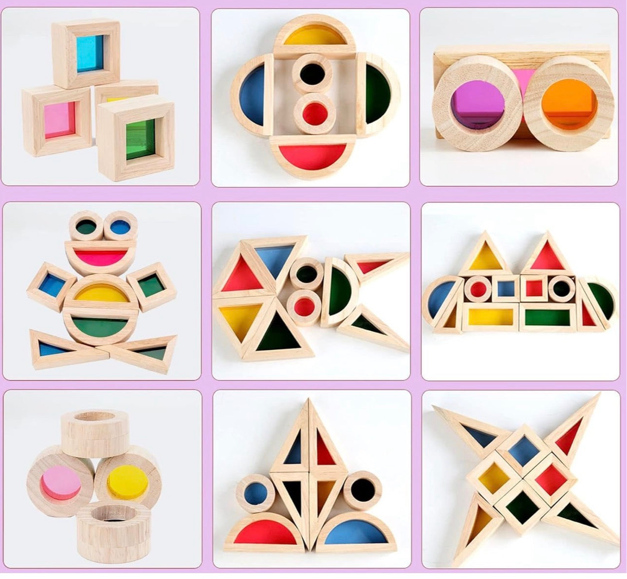 Bloques de Construcción- colores del Arcoíris