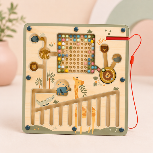 Laberinto Magnético  de Madera para Niños 3+