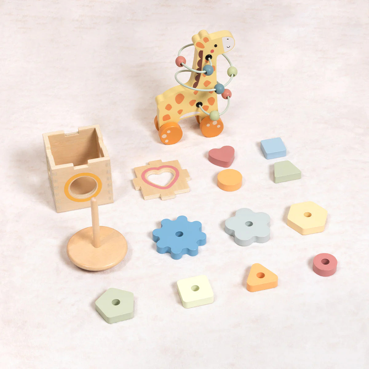 Set 3 en 1   jirafa de Madera