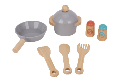 Cocinita Grande  con luces y sonido de Madera con Accesorios