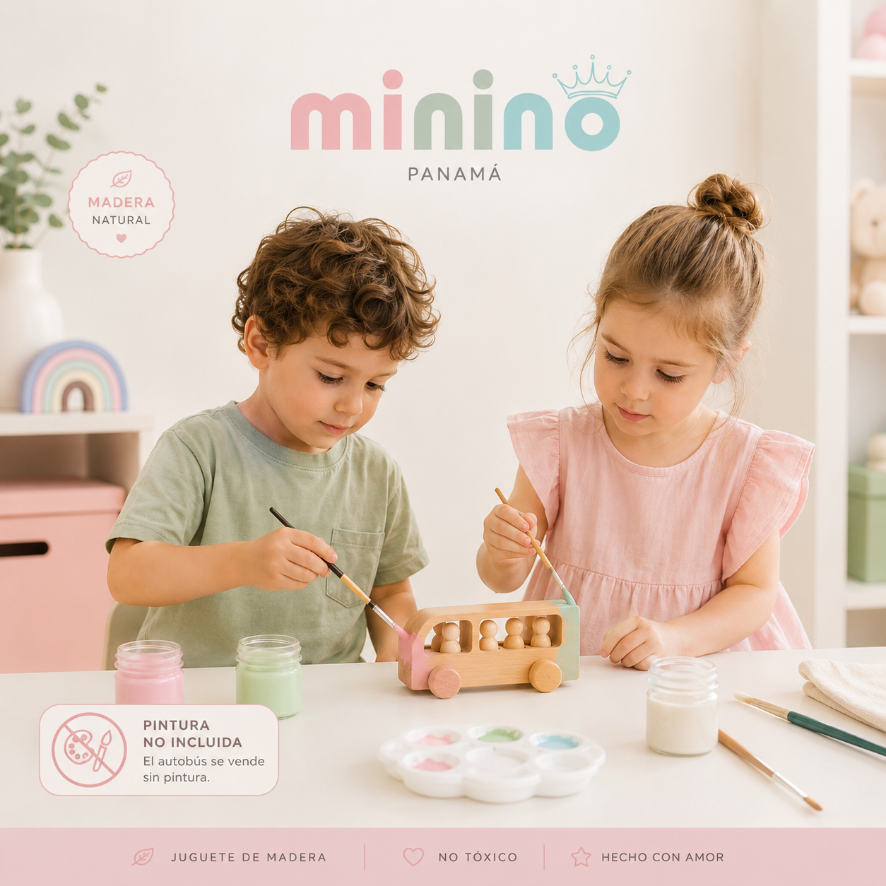 Autobús Montessori con Pegdolls