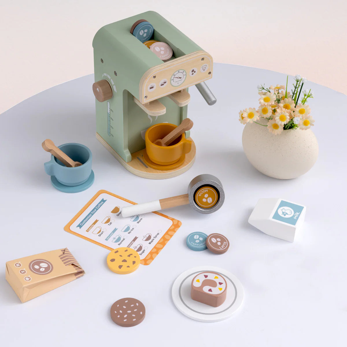 Cafetera de Madera Infantil para Juego Simbólico 3+