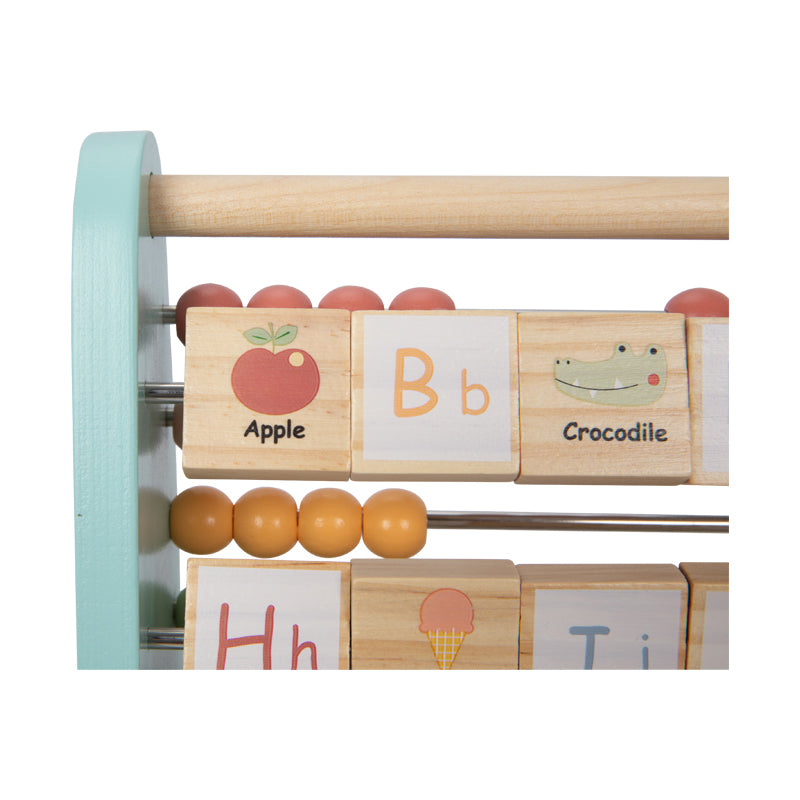Ábaco Montessori Doble Cara para Letras y Números
