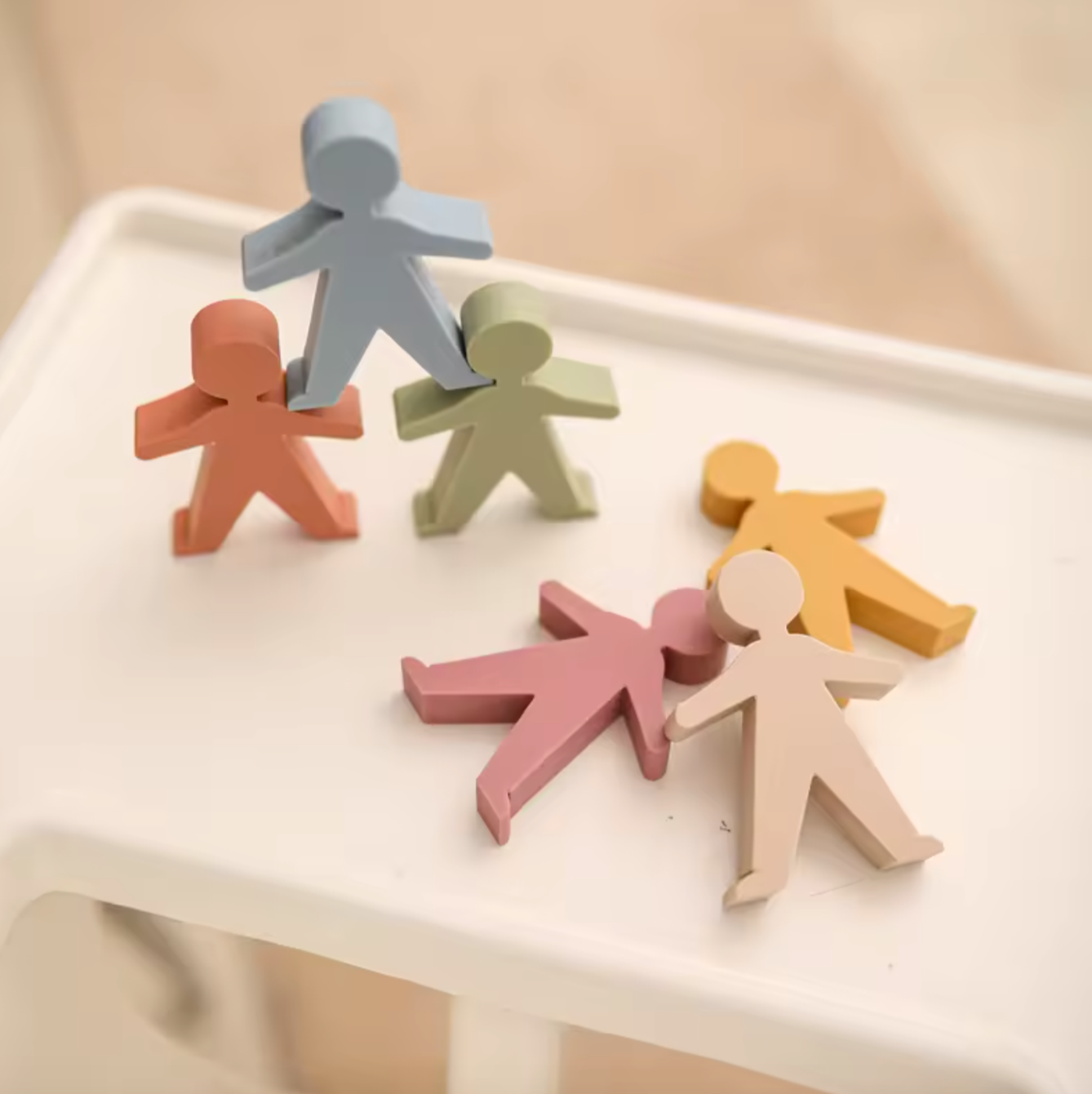 🧩 Figuras Apilables de Silicona – juguetes de viajes