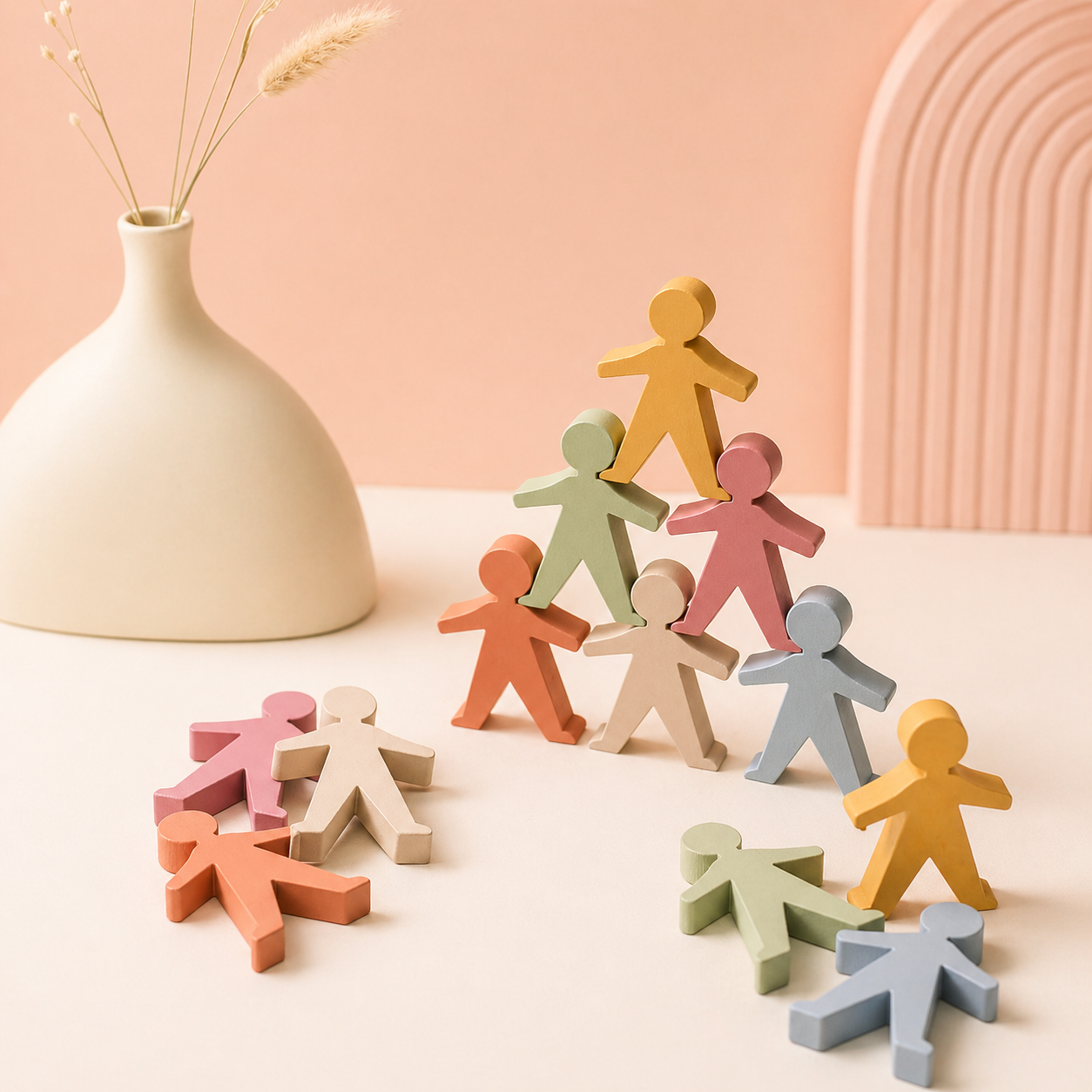 🧩 Figuras Apilables de Silicona – juguetes de viajes